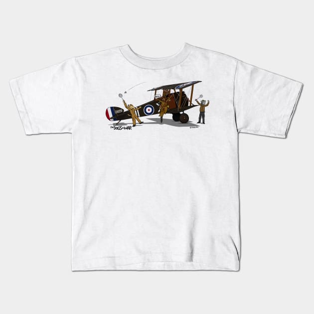 The Dogs of War: Sopwith Camel Kids T-Shirt by Siegeworks